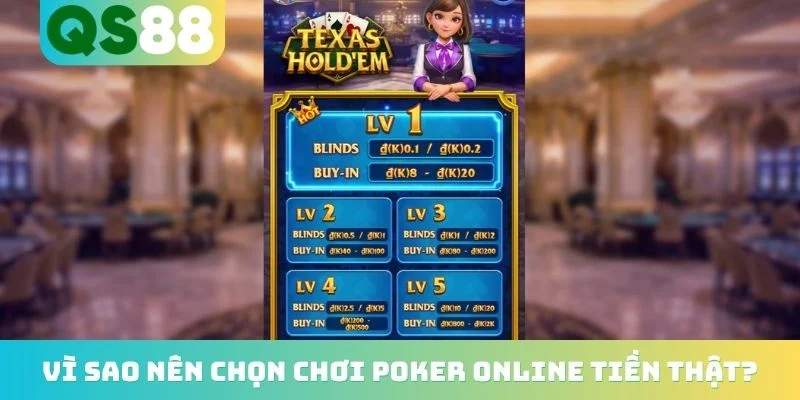 Mẹo Chơi Poker Online Tiền Thật - 5 Cách Thắng Lớn Mỗi Ngày 2 Vì sao nên chọn chơi poker online tiền thật?